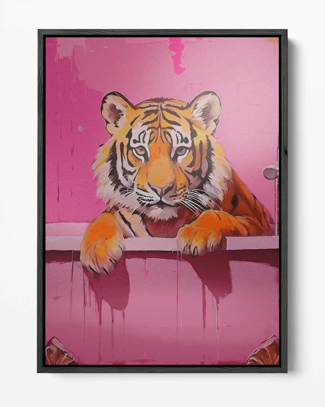 Opera d'arte Tigre nel Bagno