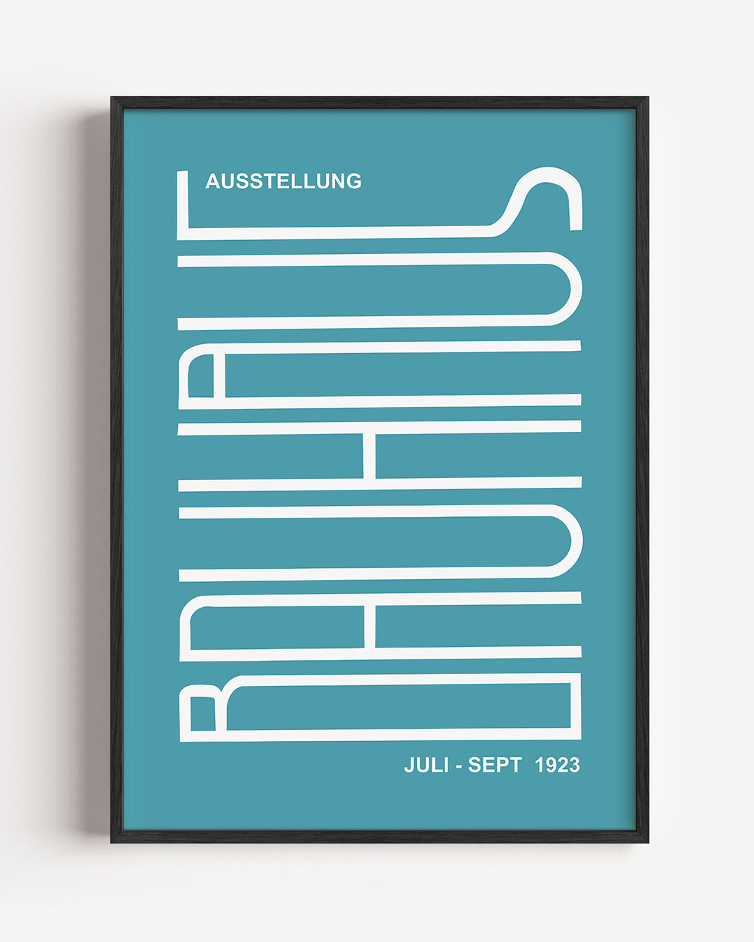 Lijnen en vlakken – staande Bauhaus poster als wanddecoratie