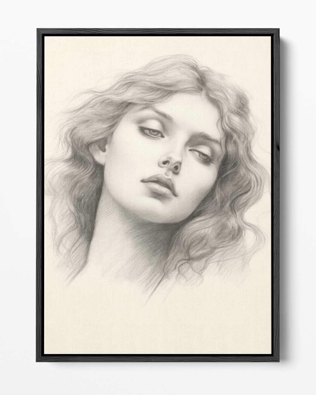 Dromerige Sfeer – portret kunstwerk als wanddecoratie