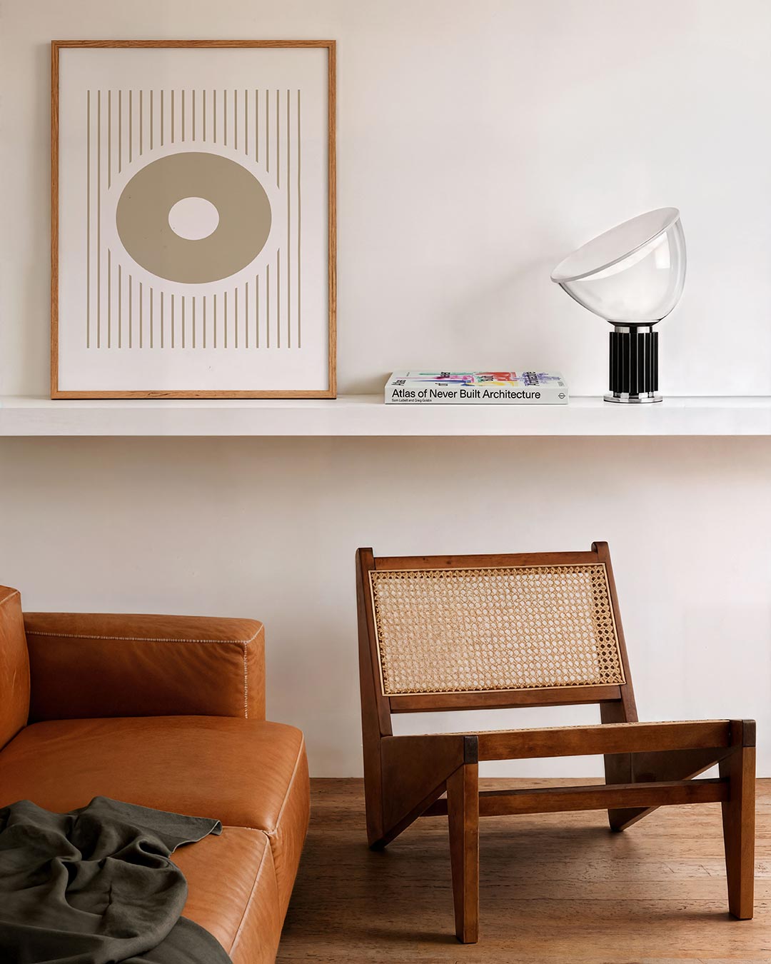Cirkels en lijnen – staande Bauhaus poster voor aan de muur