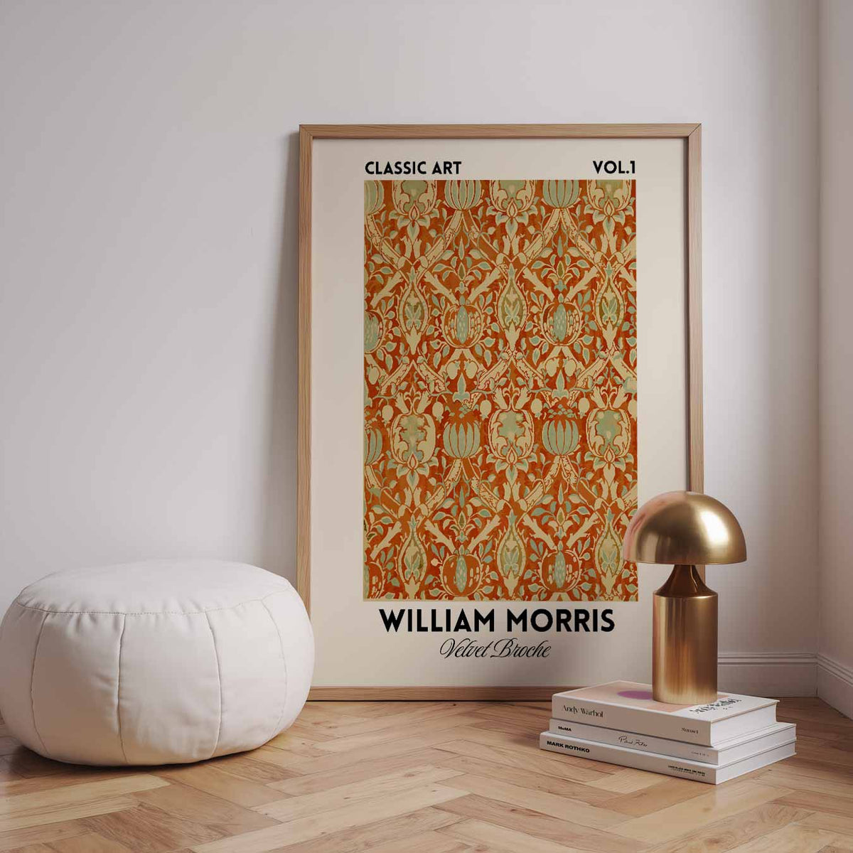 Klassieke William Morris – decoratieve wandkunst als portret poster