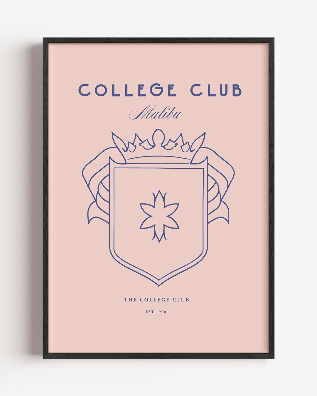 College Club Malibu – College Club portret poster als wanddecoratie