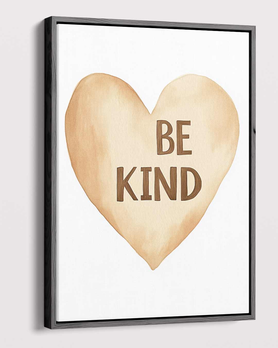 Hartverwarmende Be Kind Poster – plexiglas wanddecoratie in portret formaat