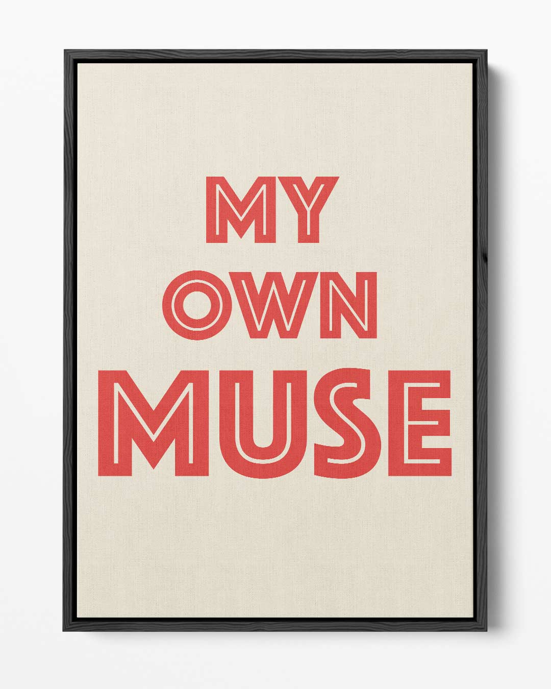 Mijn Eigen Muze Poster – portret kunstwerk als wanddecoratie