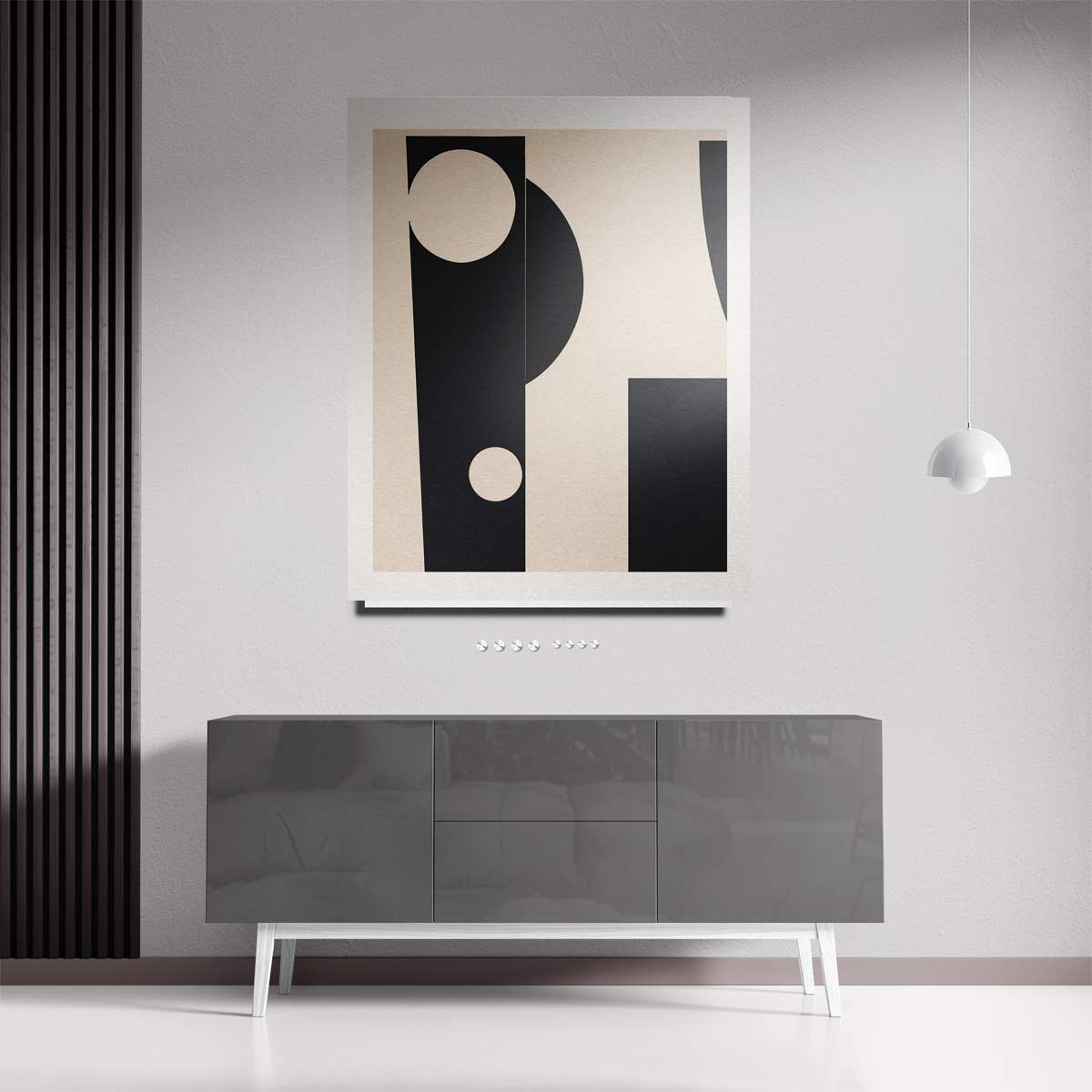 Stijlvolle Geometrie Poster – staande wandkunst voor woonkamer of interieur