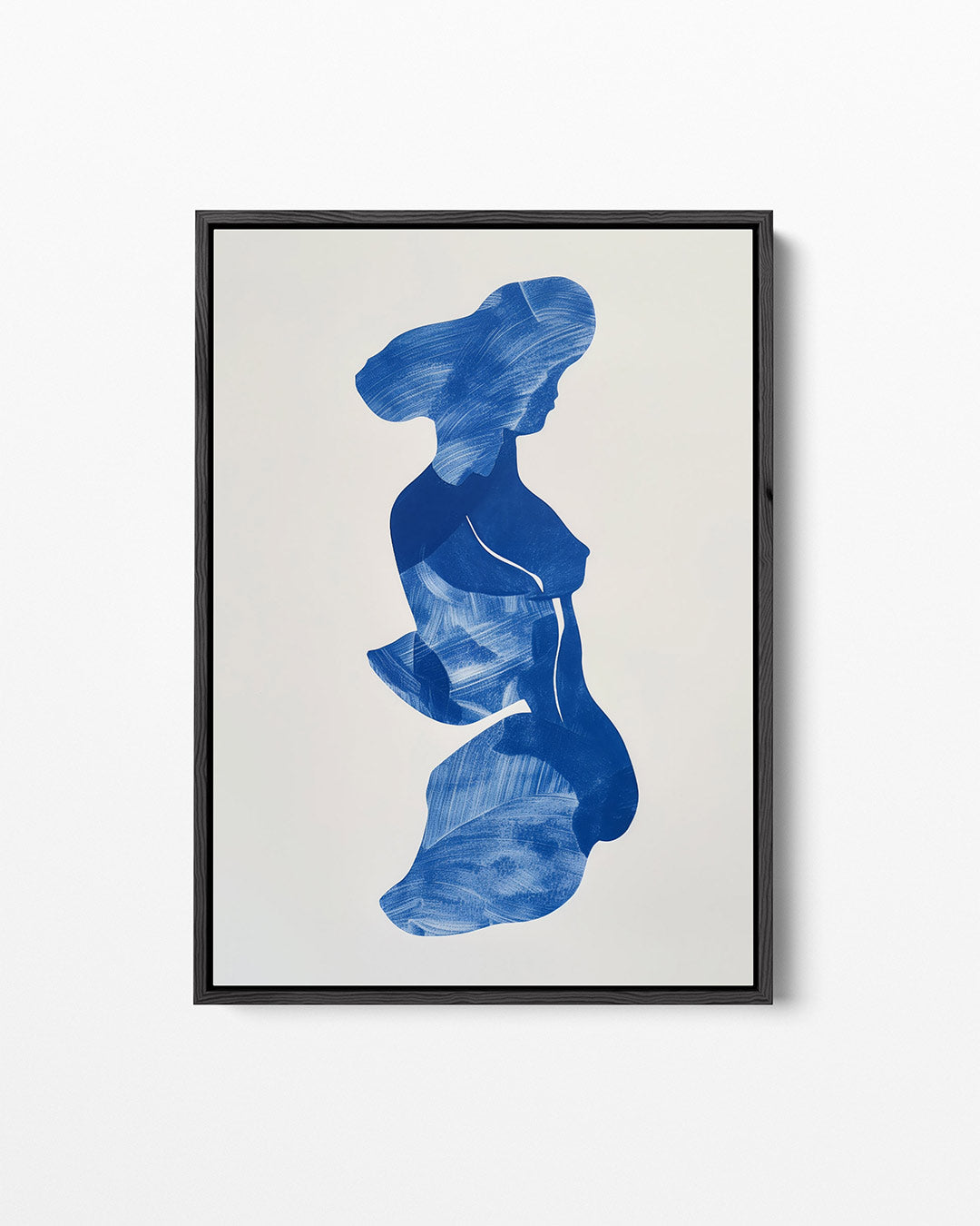 Gestroomlijnde silhouet – staand wanddecoratie kunstwerk