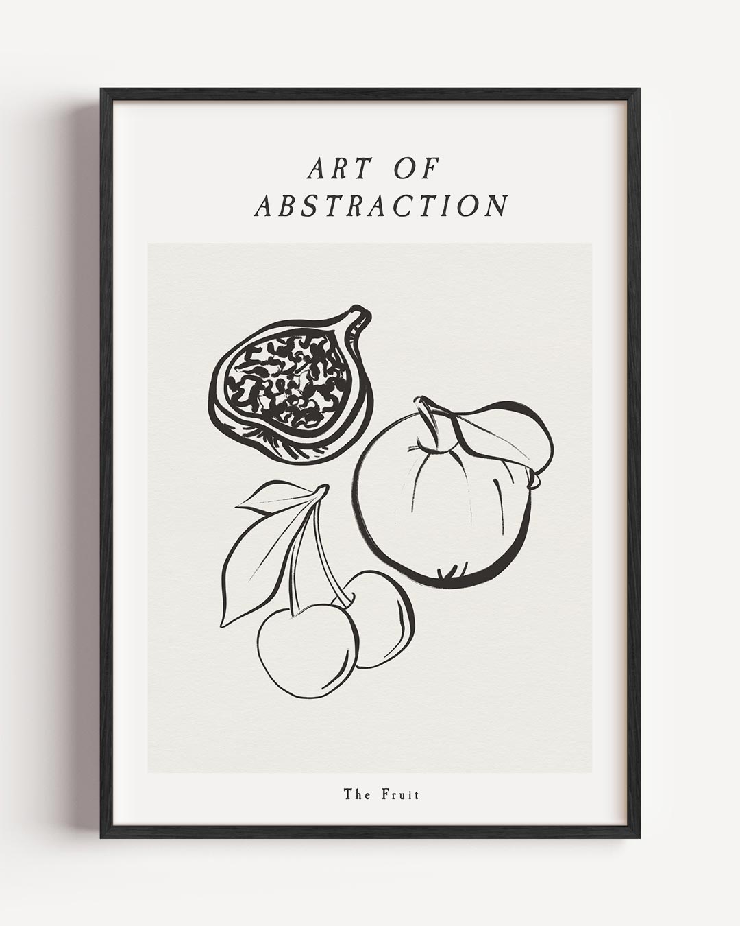 Abstracte Kunstfruit – keuken portret poster als wanddecoratie