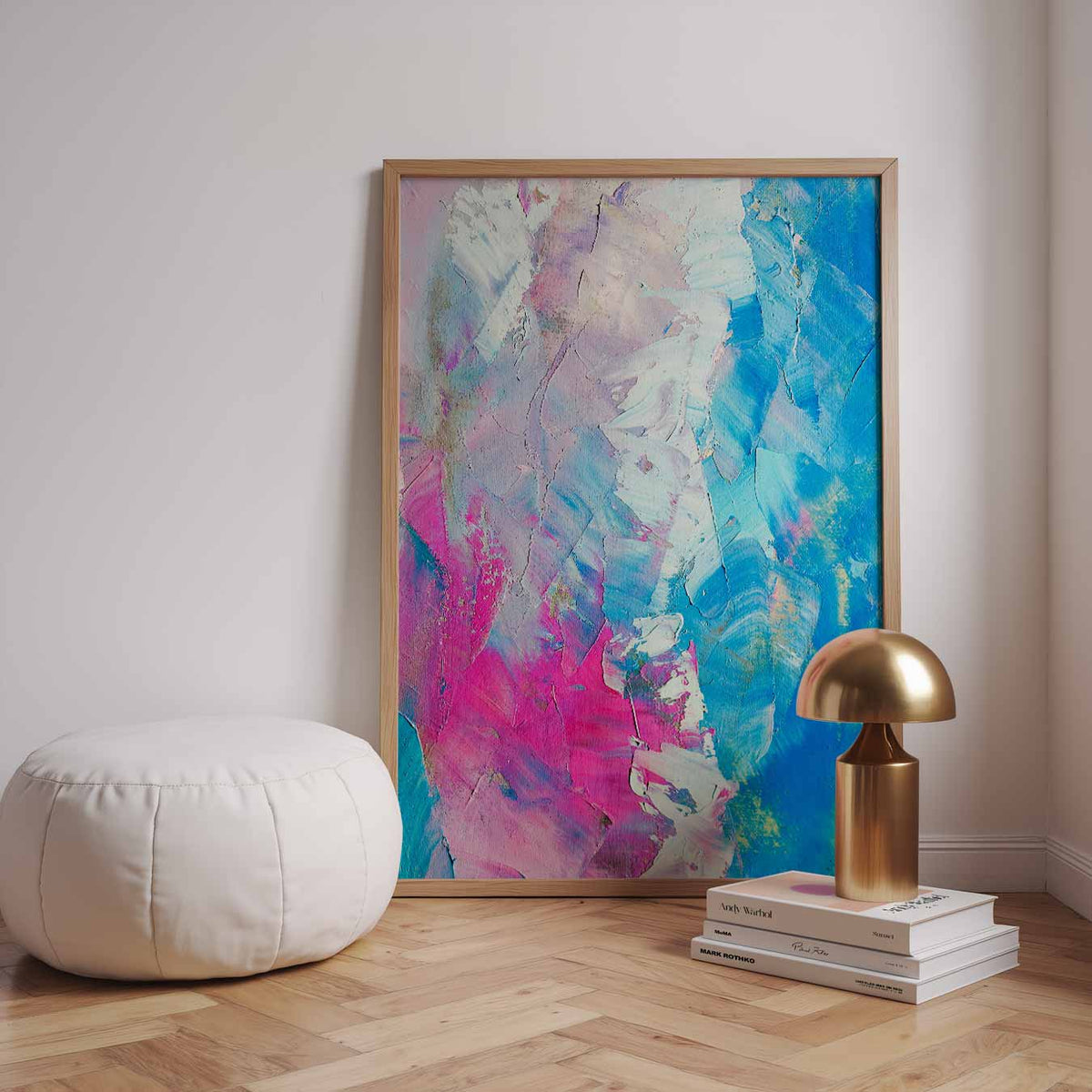 Abstracte Kleurenpracht – urban poster in staand formaat