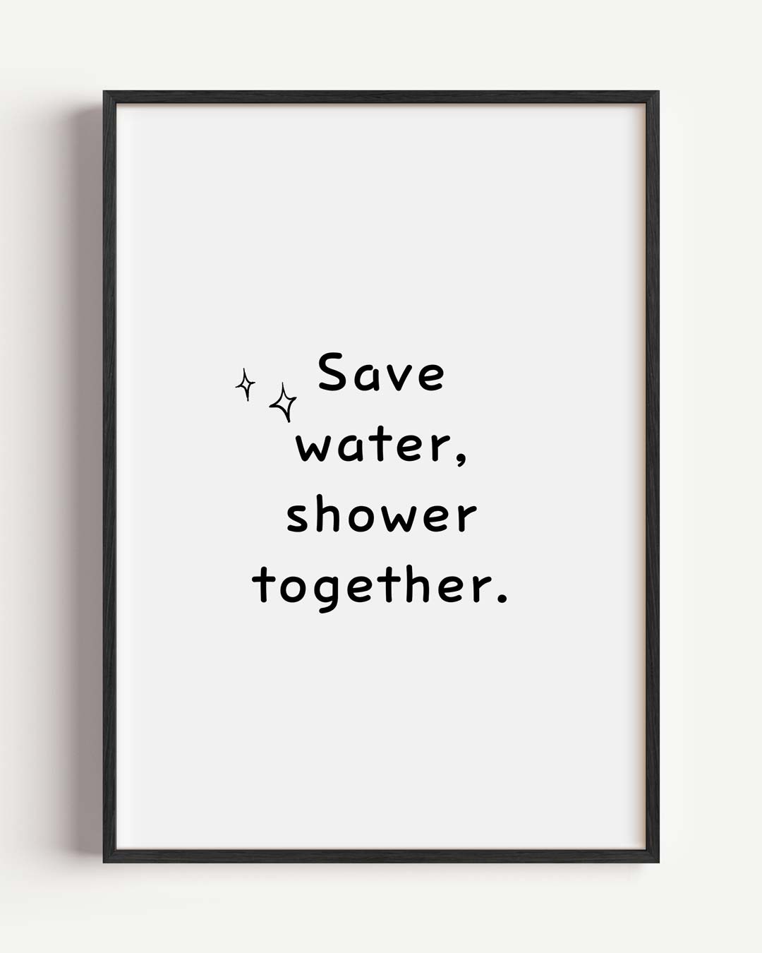 Spaar Water – quote portret poster als wanddecoratie