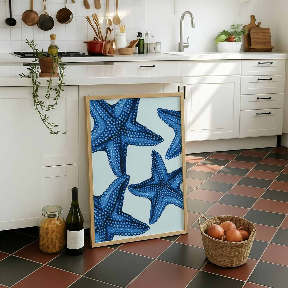 Blauwe Zeesterren – dieren portret poster, afbeelding 7
