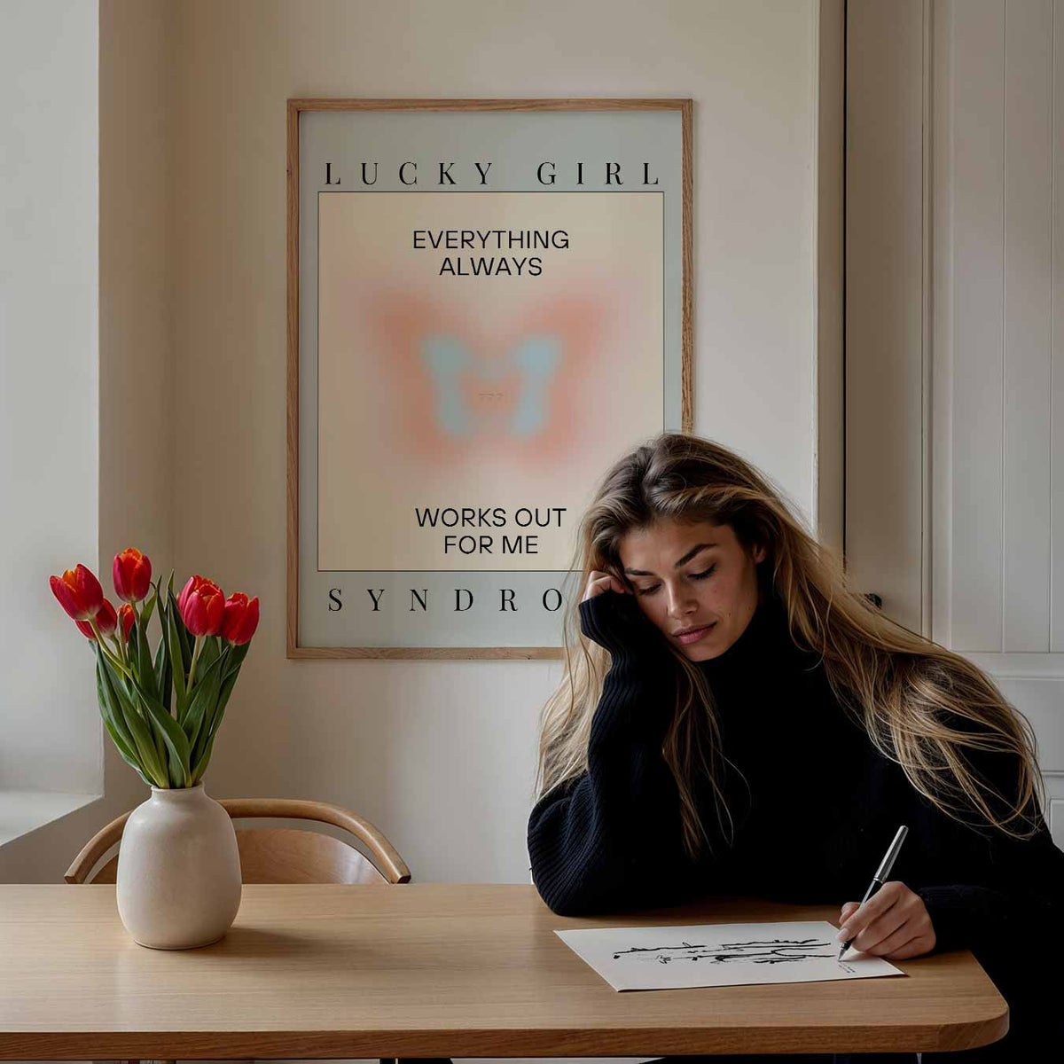 Lucky Girl Syndroom – mindful portret poster, afbeelding 7