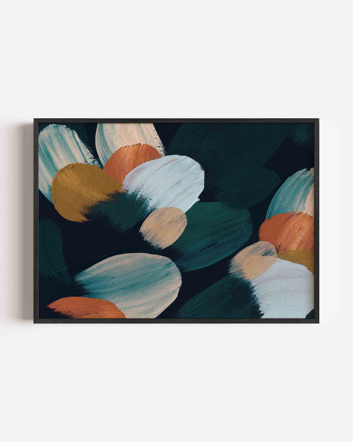 Abstracte penseelstreken – schilderkunst landscape poster als wanddecoratie