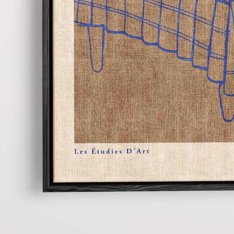 Moderne Lijnen Stilleven – plexiglas kunstwerk als wanddecoratie