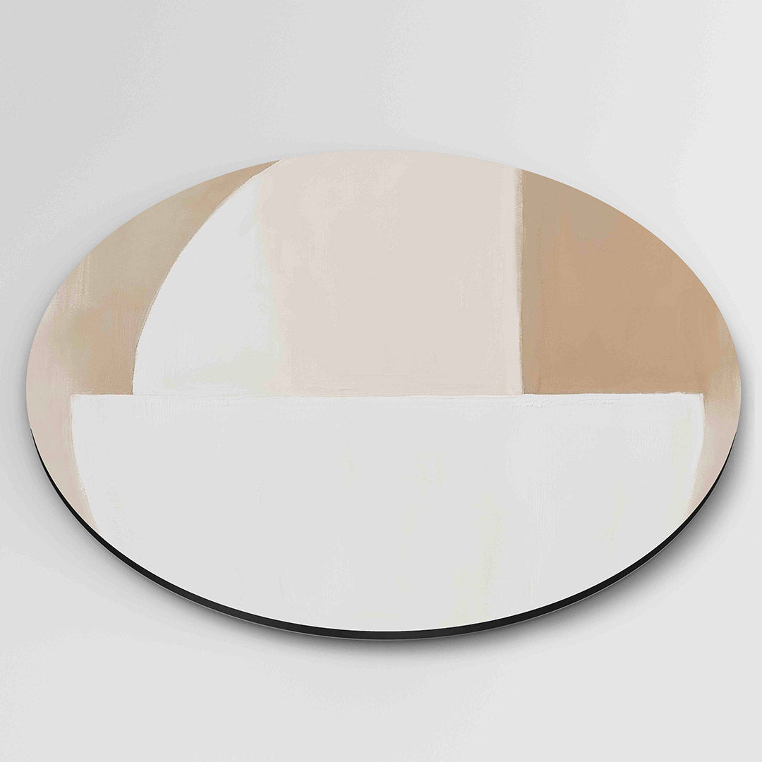 Abstracte vormen – moderne ronde wanddecoratie van WallArtistic