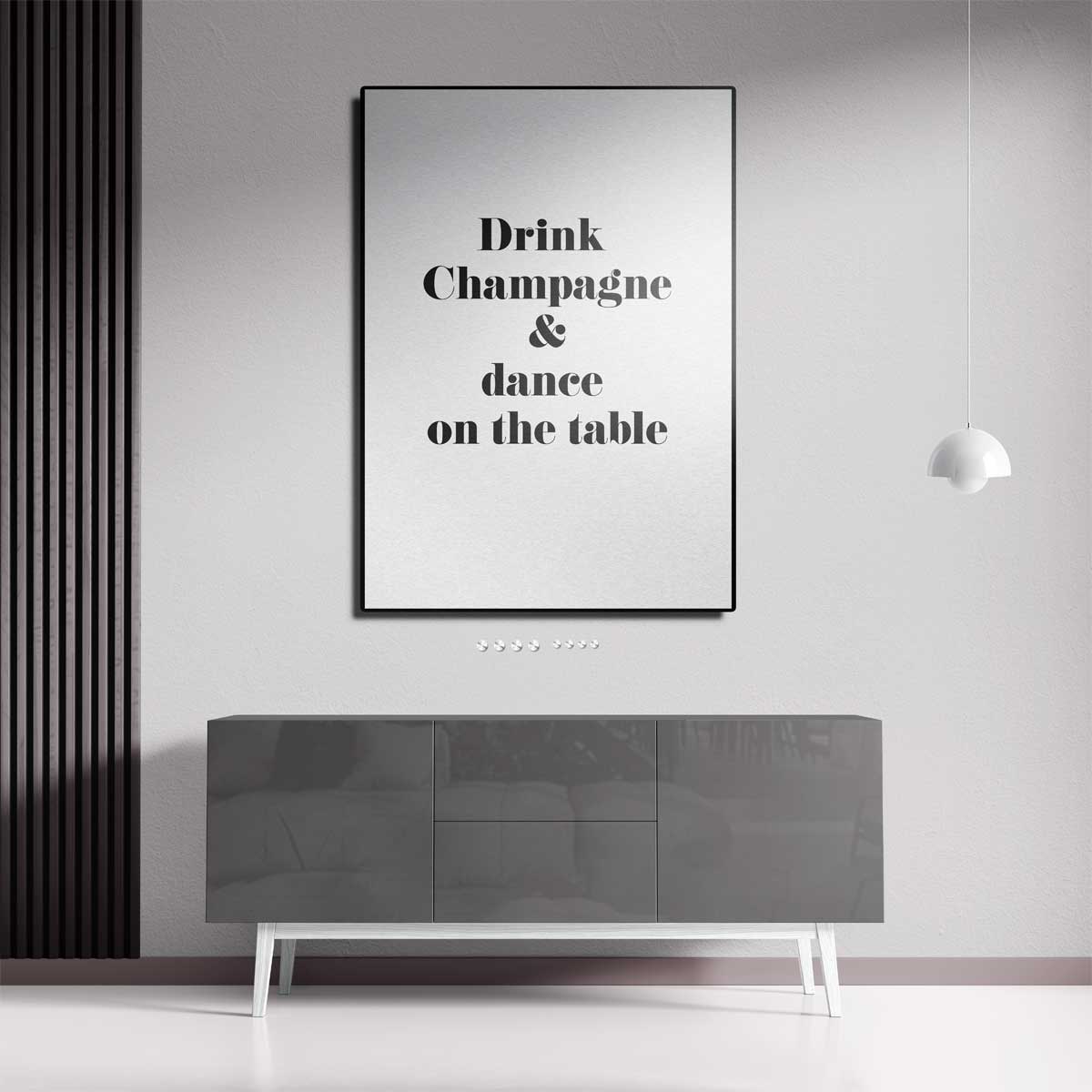 Vier het Leven Poster – staande wandkunst voor woonkamer of interieur