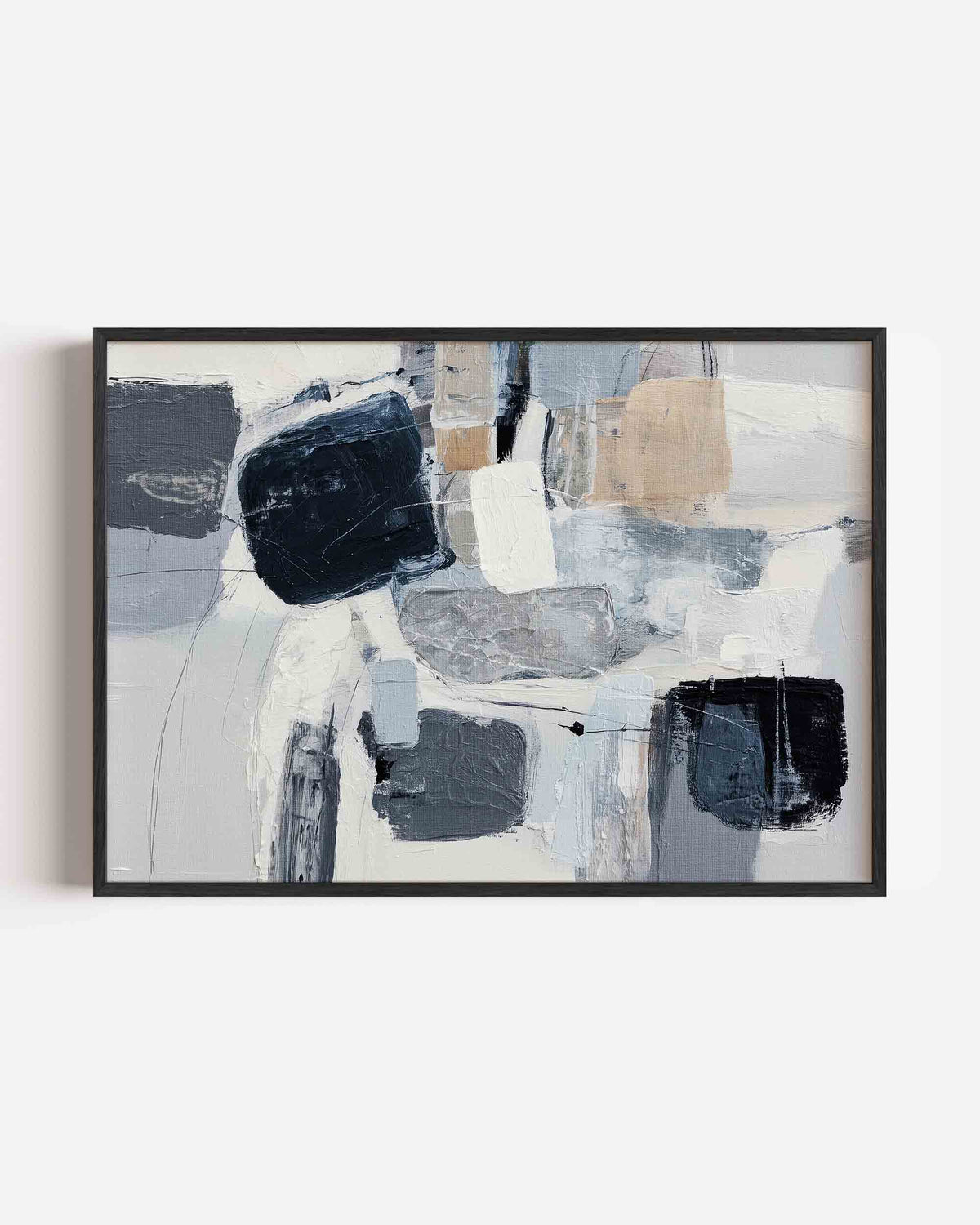 Abstracte vormen – abstracte landscape poster als wanddecoratie