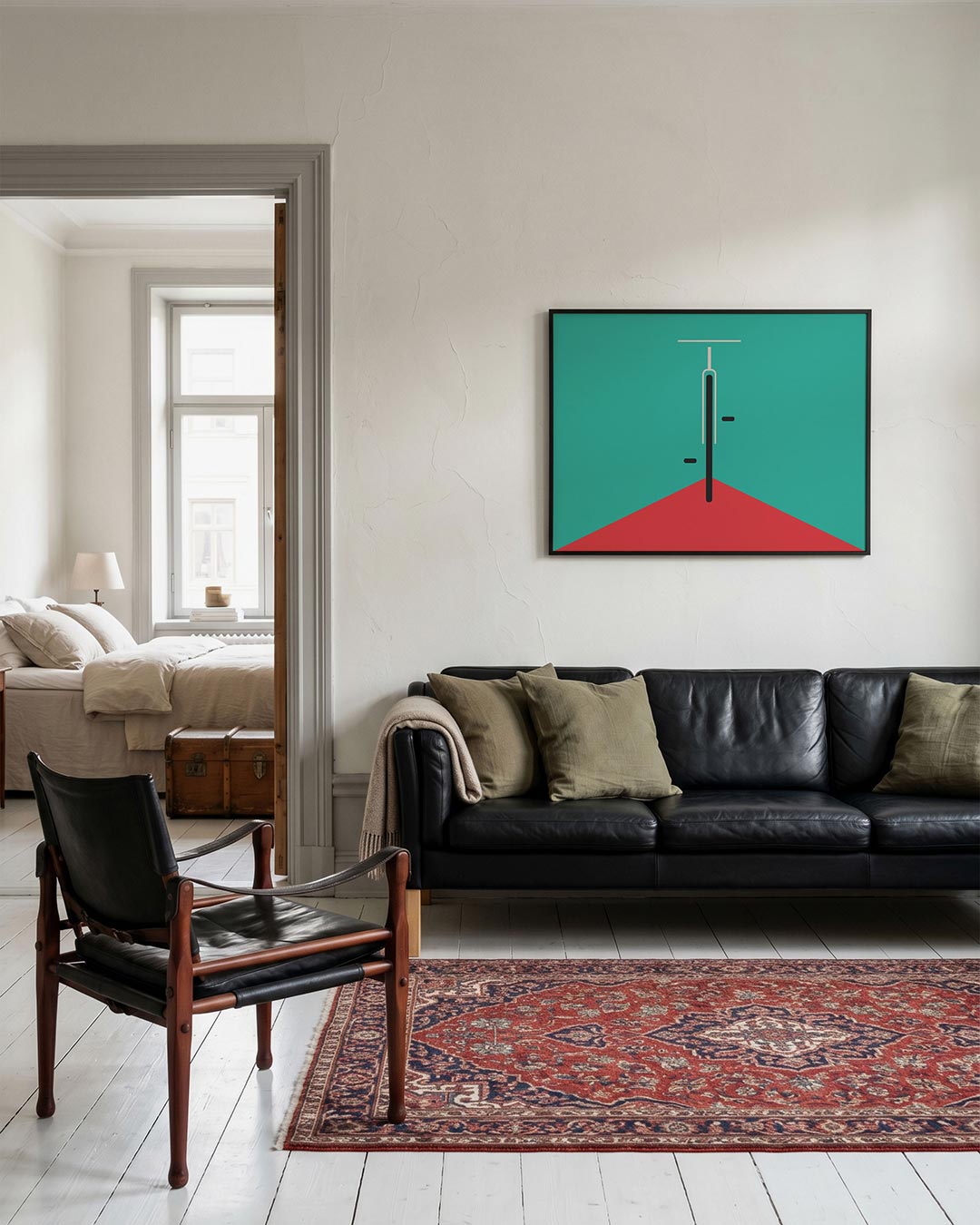 Abstracte – geometrische Bauhaus poster in liggend formaat