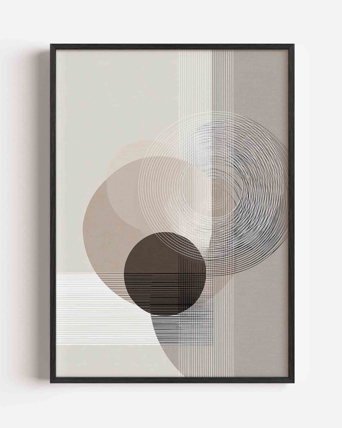 Abstracte cirkels – abstracte portret poster als wanddecoratie