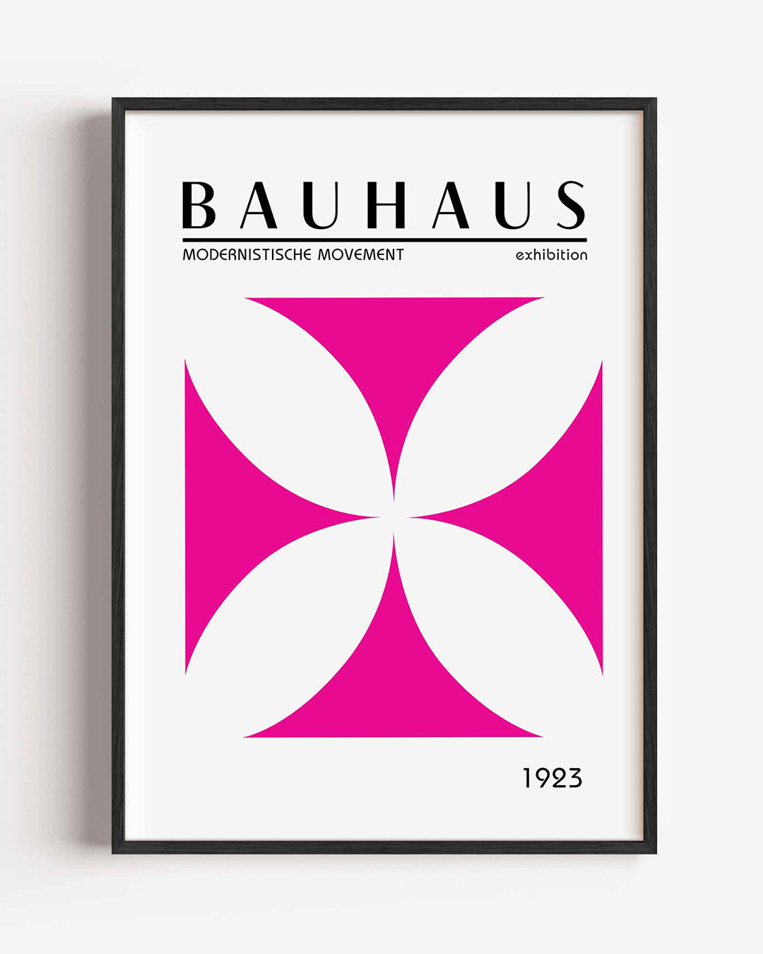 Vorm en kleur – staande Bauhaus poster als wanddecoratie