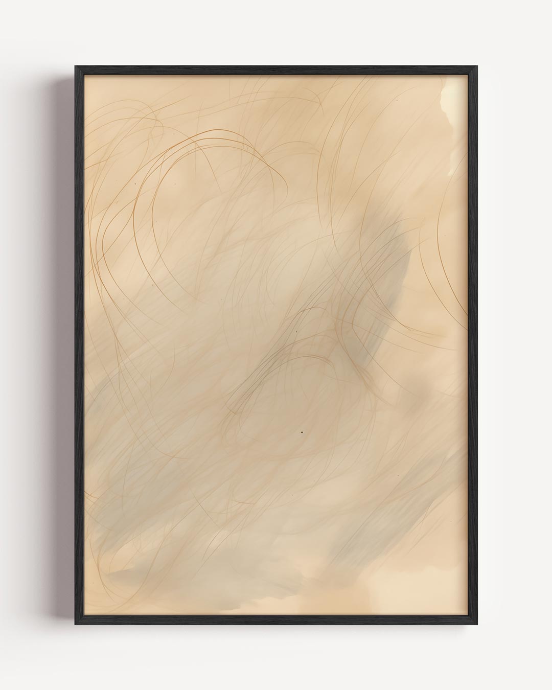 Rustieke Beige Kunstprint – textuur portret poster als wanddecoratie