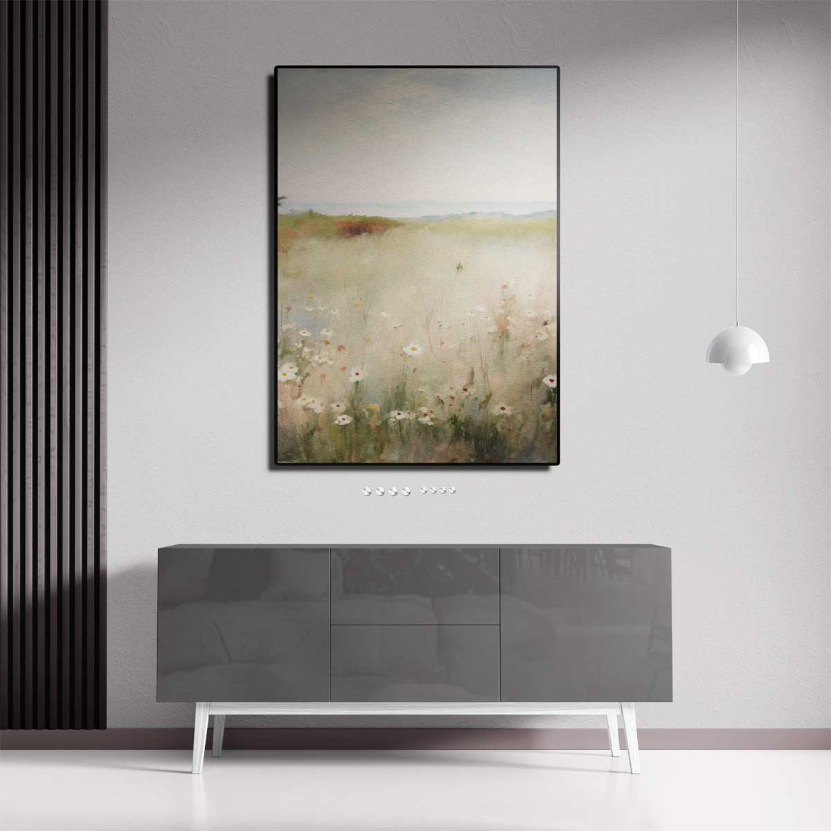 Zomerweelde in Bloei – staande wandkunst voor woonkamer of interieur