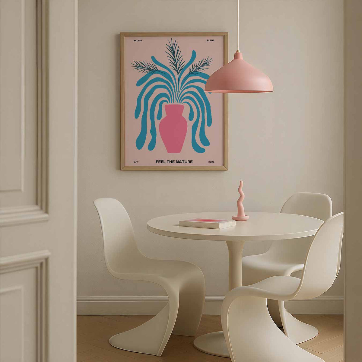 Floral Vibes – Streetart wandkunst als portret poster