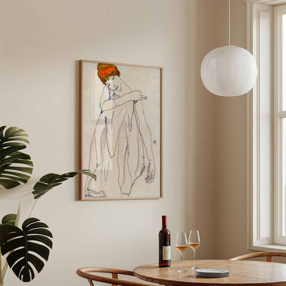 Elegante Dromer – staande Popart wanddecoratie van WallArtistic