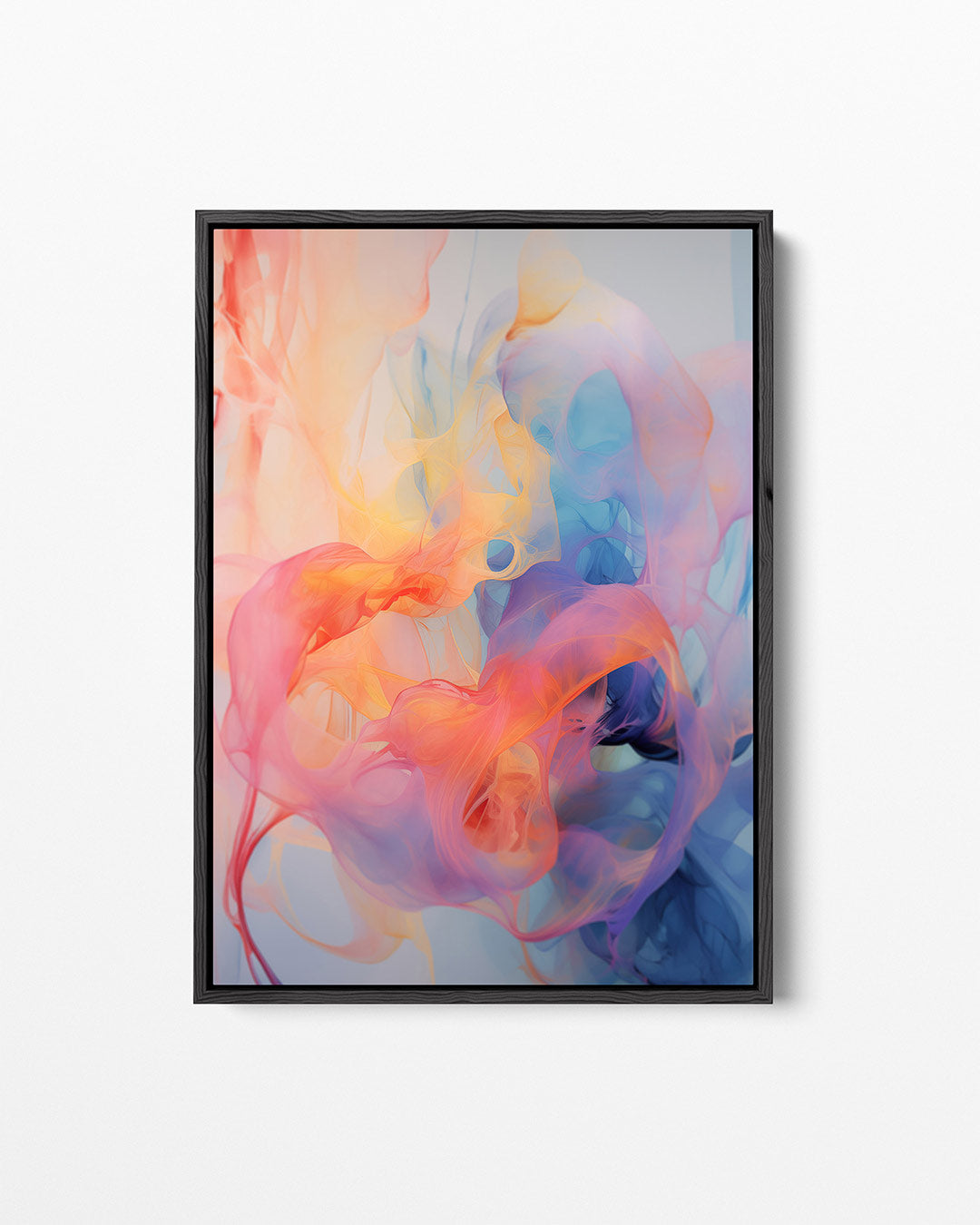 Vloeiende kleurenwerveling – staand wanddecoratie kunstwerk