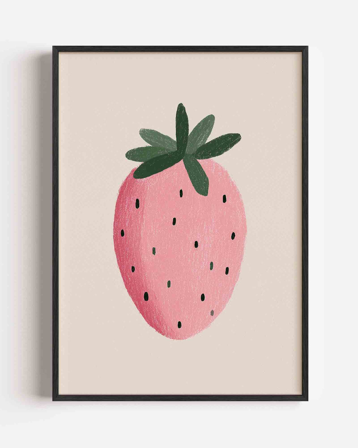 Aardbei – keuken portret poster als wanddecoratie