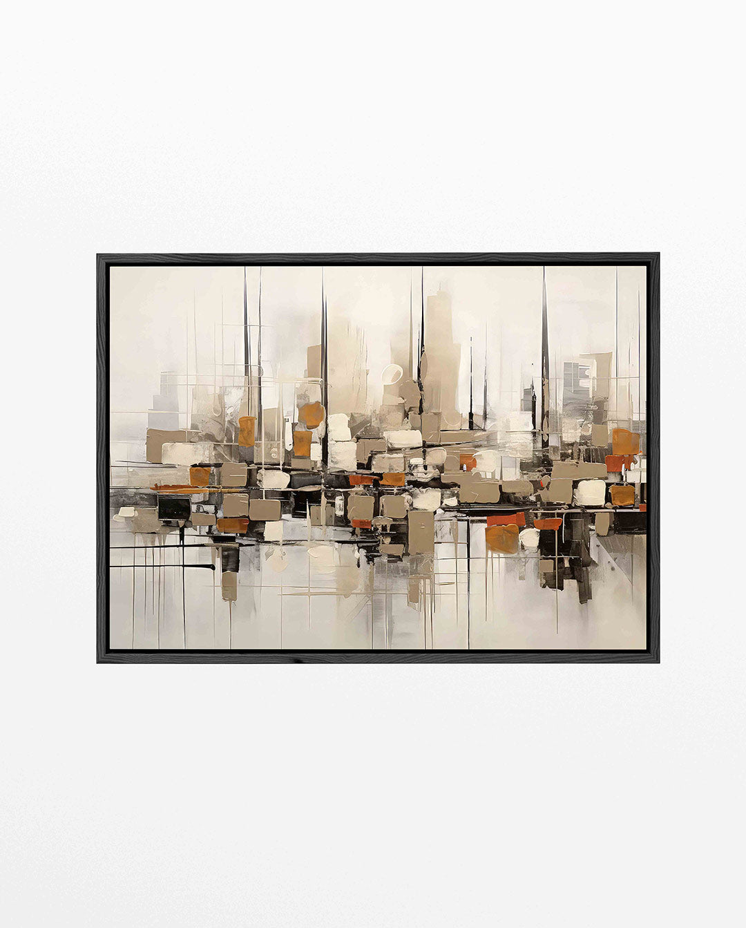 Stedelijke compositie – liggend abstract kunstwerk