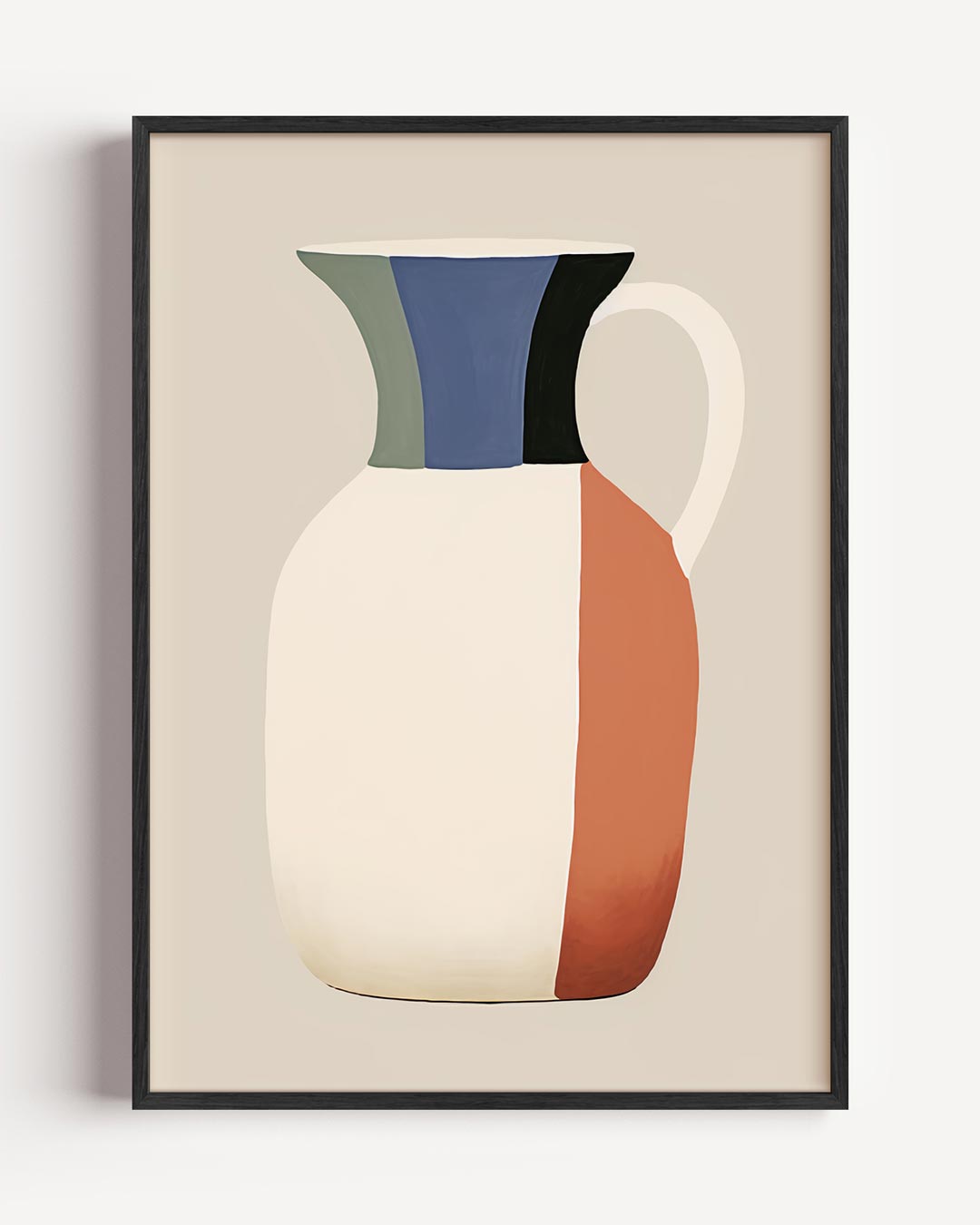 Stijlvolle Vaas Abstracte – elegante portret poster als wanddecoratie