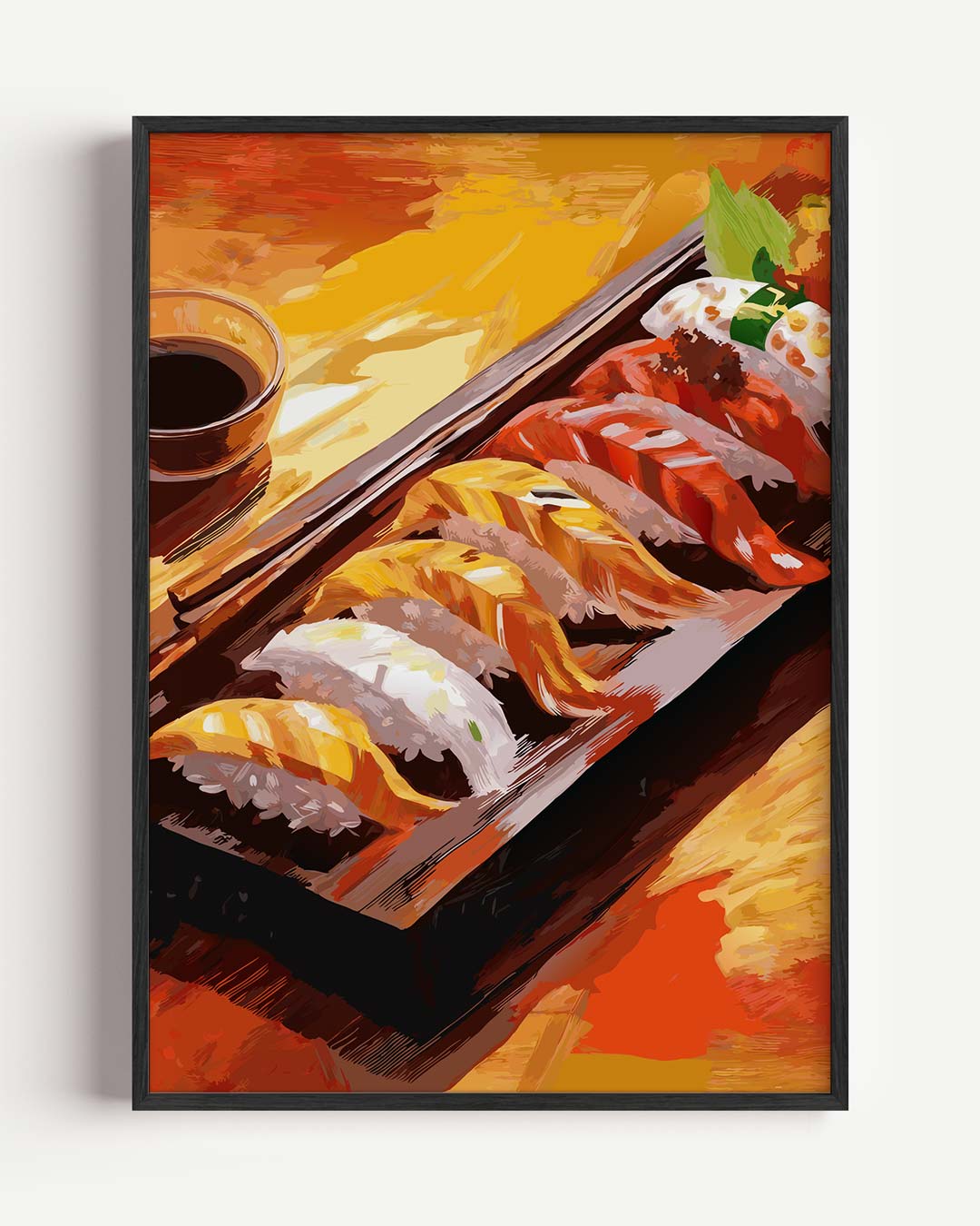 Sushi Delight – keuken portret poster als wanddecoratie