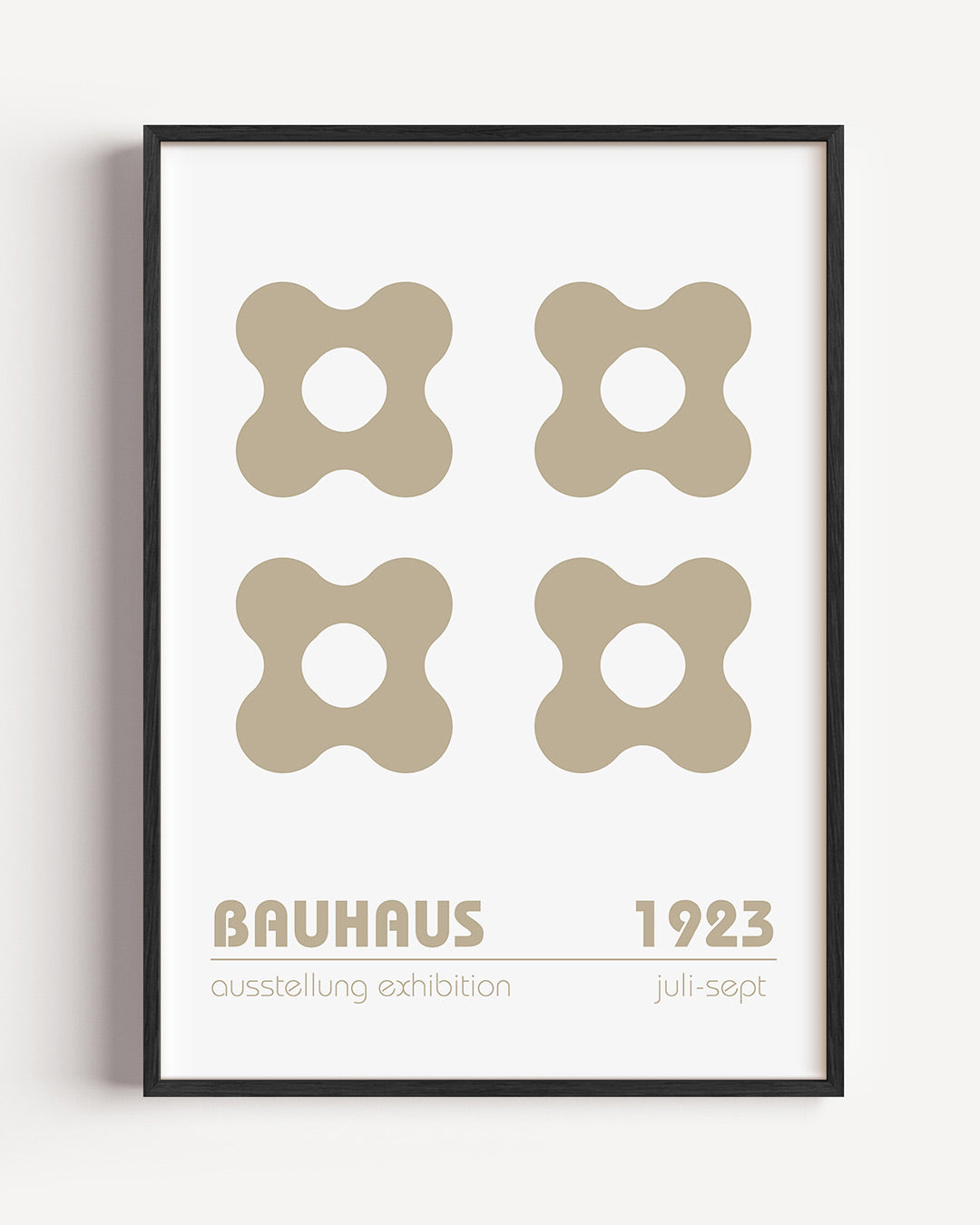 Vormritme en balans – staande Bauhaus poster als wanddecoratie