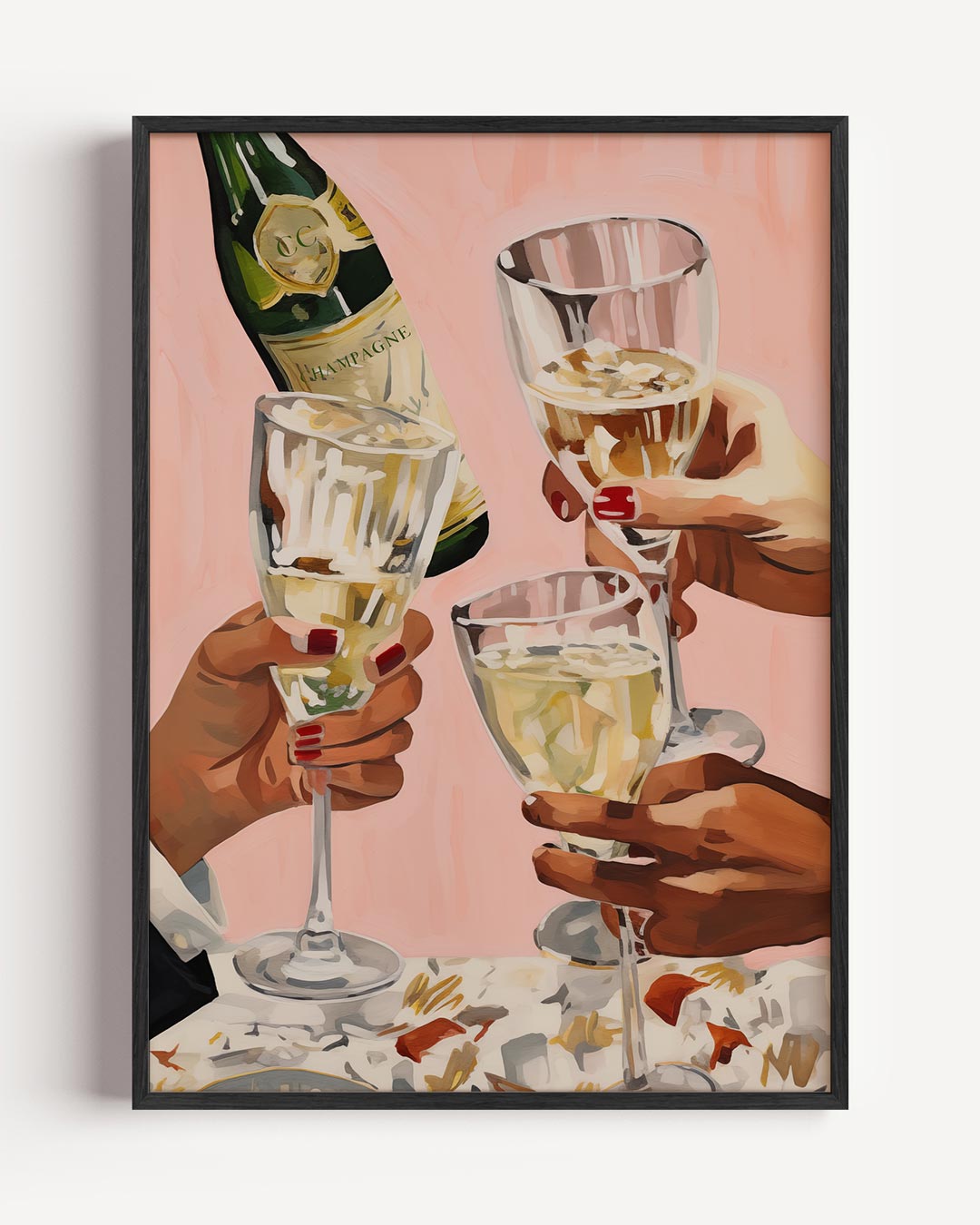 Proost op Stijlvolle Momenten - – keuken portret poster als wanddecoratie
