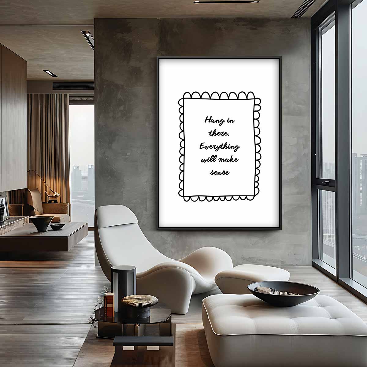 Motiverende spreuk – plexiglas wanddecoratie in portret formaat