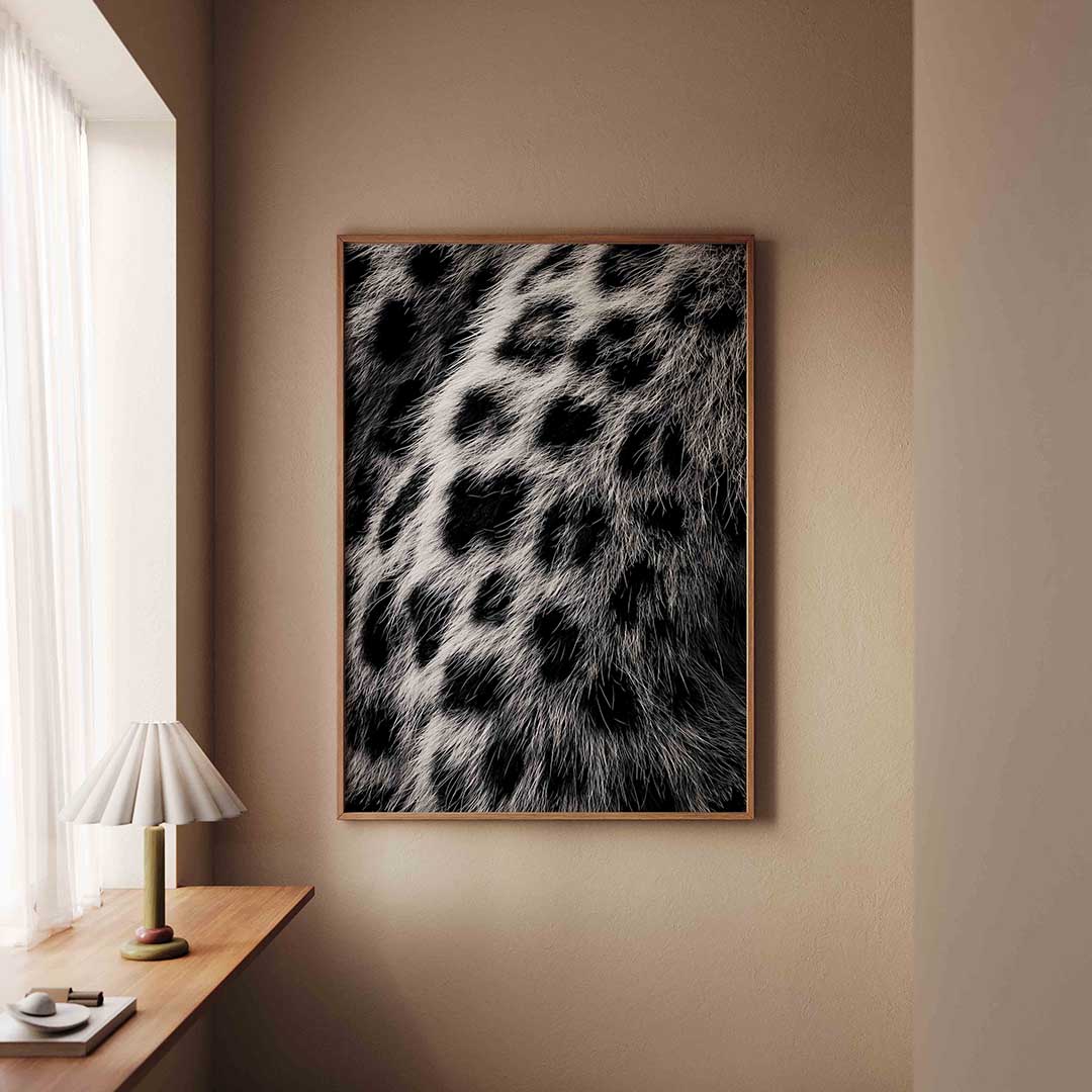 Gevlekte vacht – staande safari wanddecoratie van WallArtistic