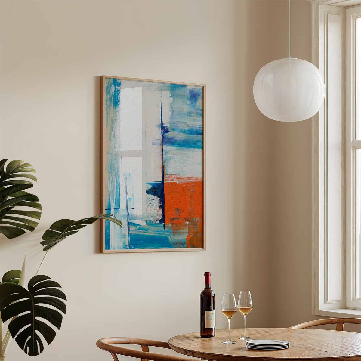 Kleurrijke Abstracte Expressie – staande Popart wanddecoratie van WallArtistic