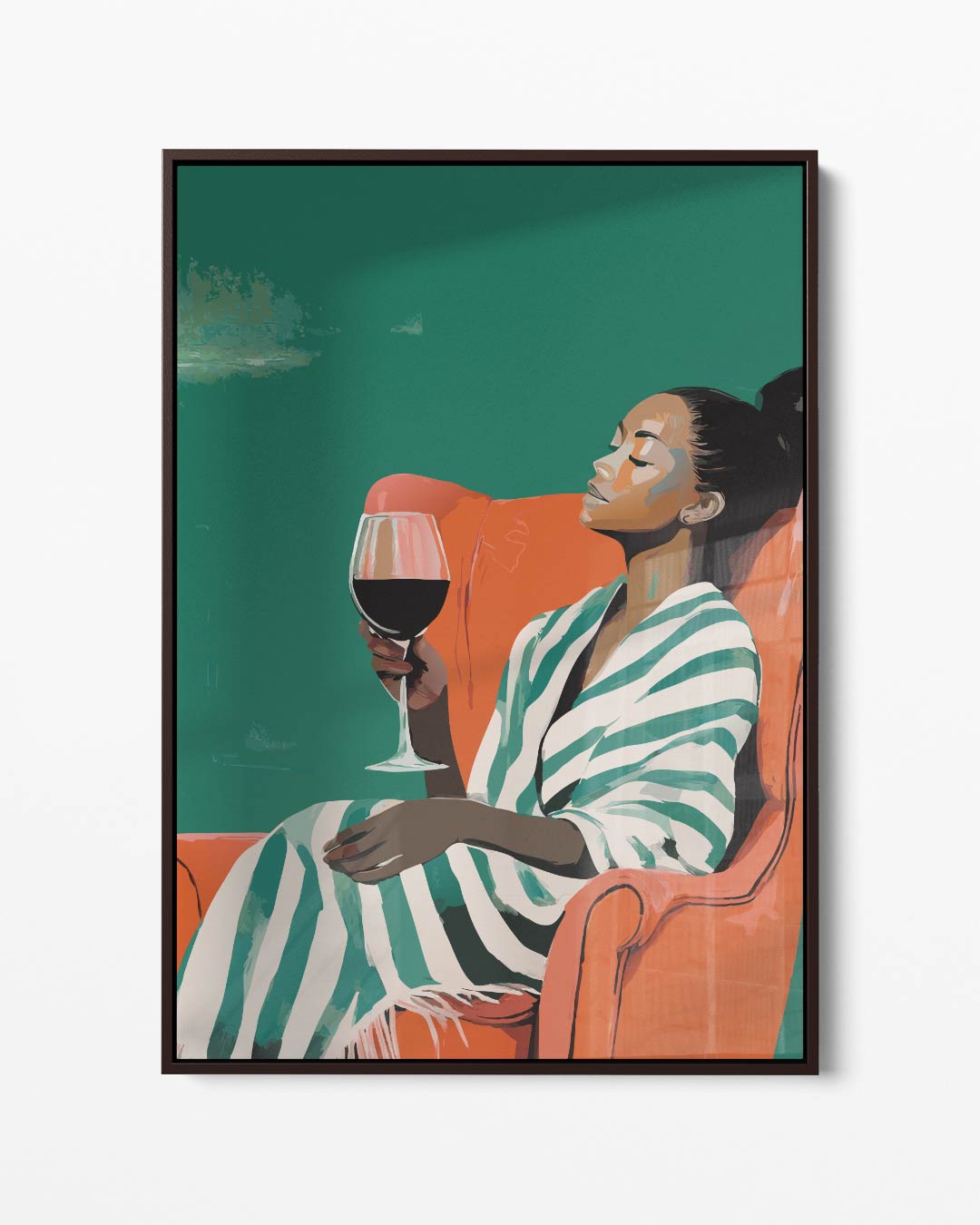 Sereen Genot – portret kunstwerk als wanddecoratie