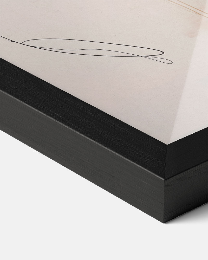 Abstracte Elegantie – minimalistische wandkunst als portret poster