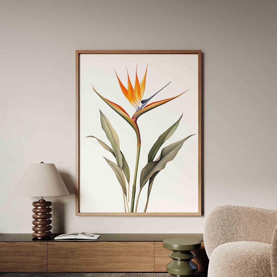 Vogel van paradijs – tropische jungle poster in staand formaat