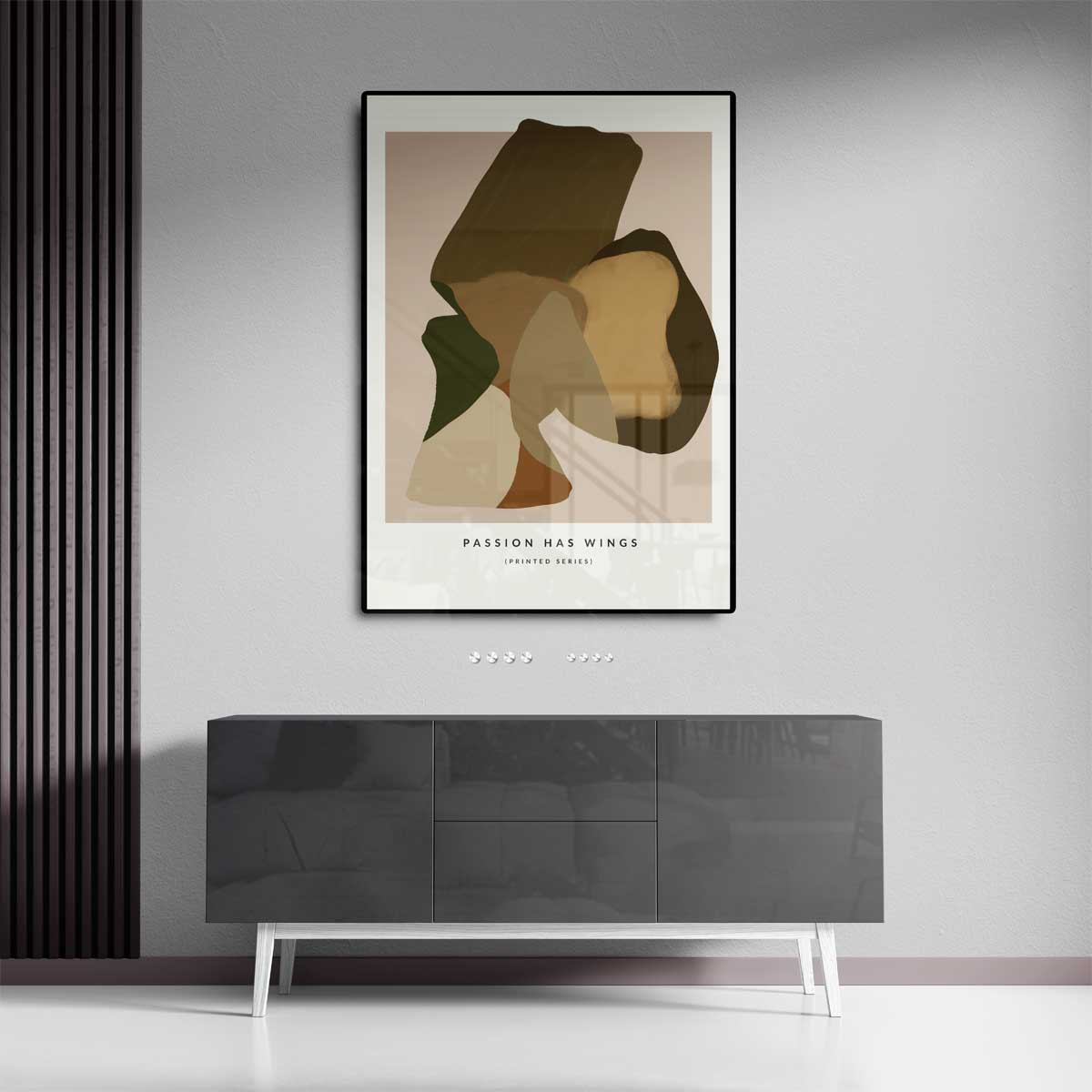 Abstracte Vibratie – dibond kunstwerk als wanddecoratie