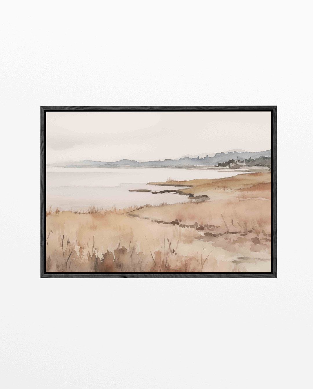 Rustige landschap weergave – Kustlijn – liggend abstract kunstwerk