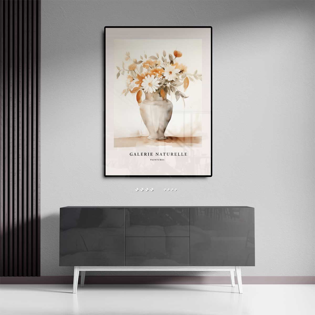 Zacht Bloemstilleven – staand kunstwerk voor modern interieur