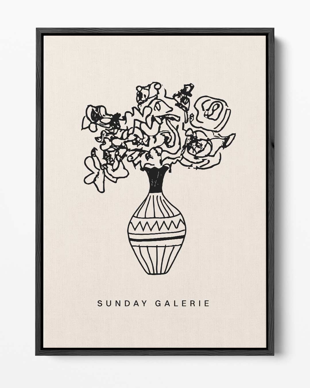 Vrolijke Bloemenvazen – portret kunstwerk als wanddecoratie