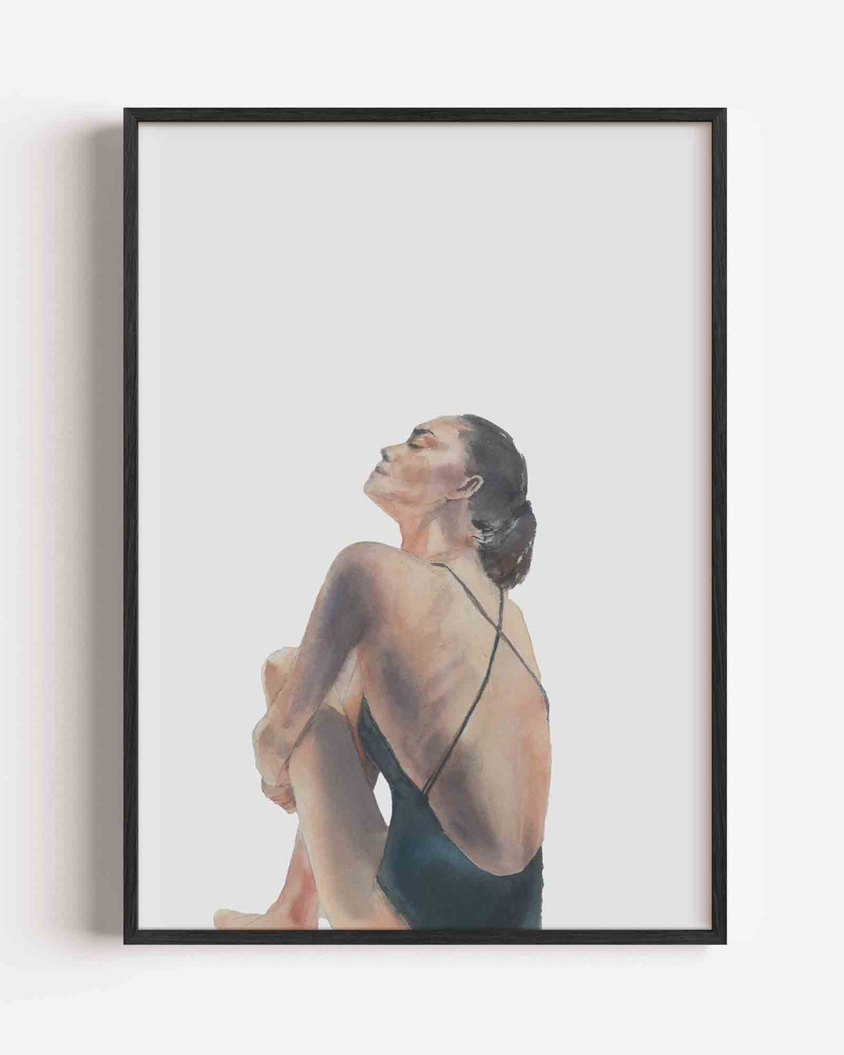 Zittende vrouw – Élan Féminin portret poster als wanddecoratie