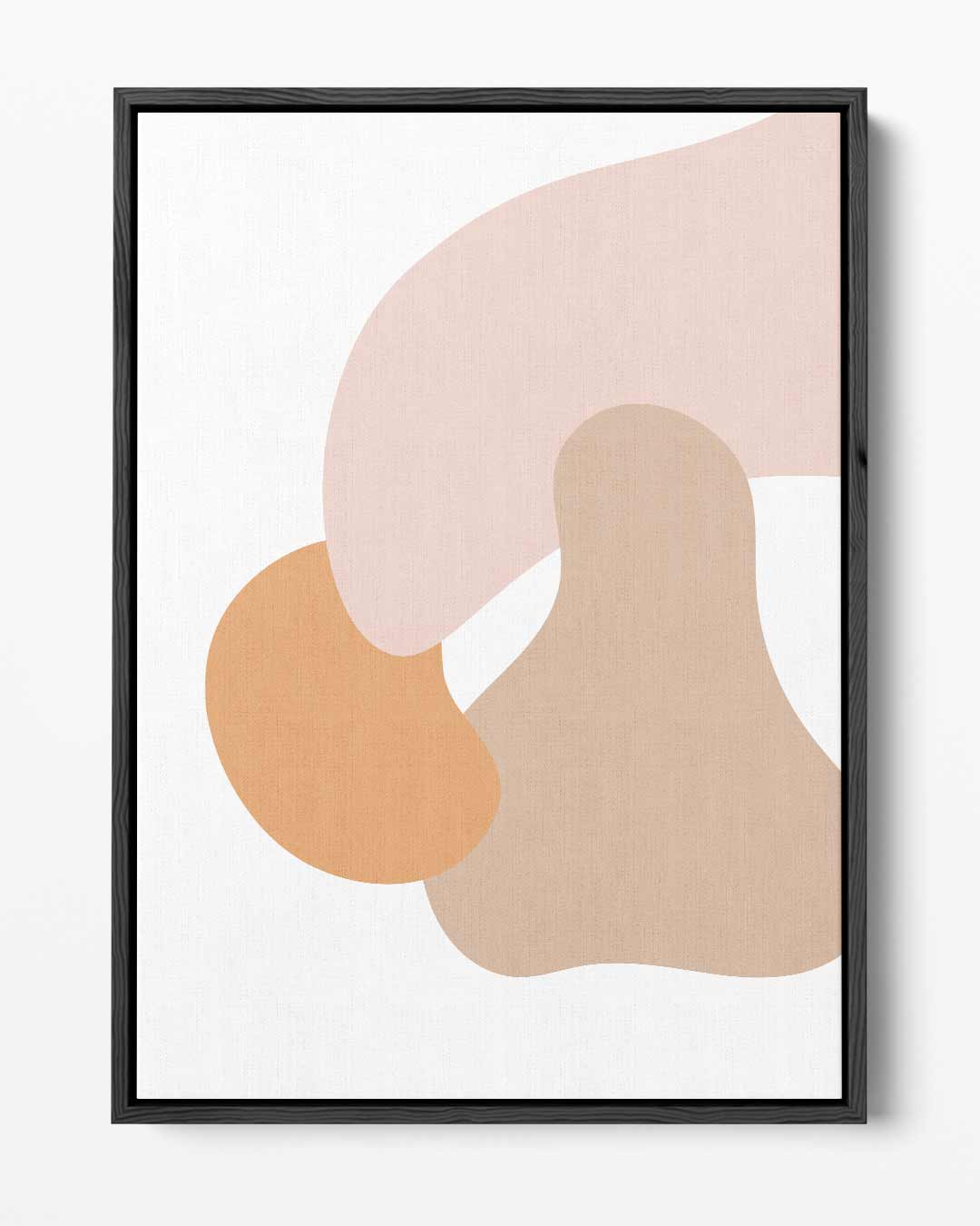 Zachte Vormen Abstract – portret kunstwerk als wanddecoratie