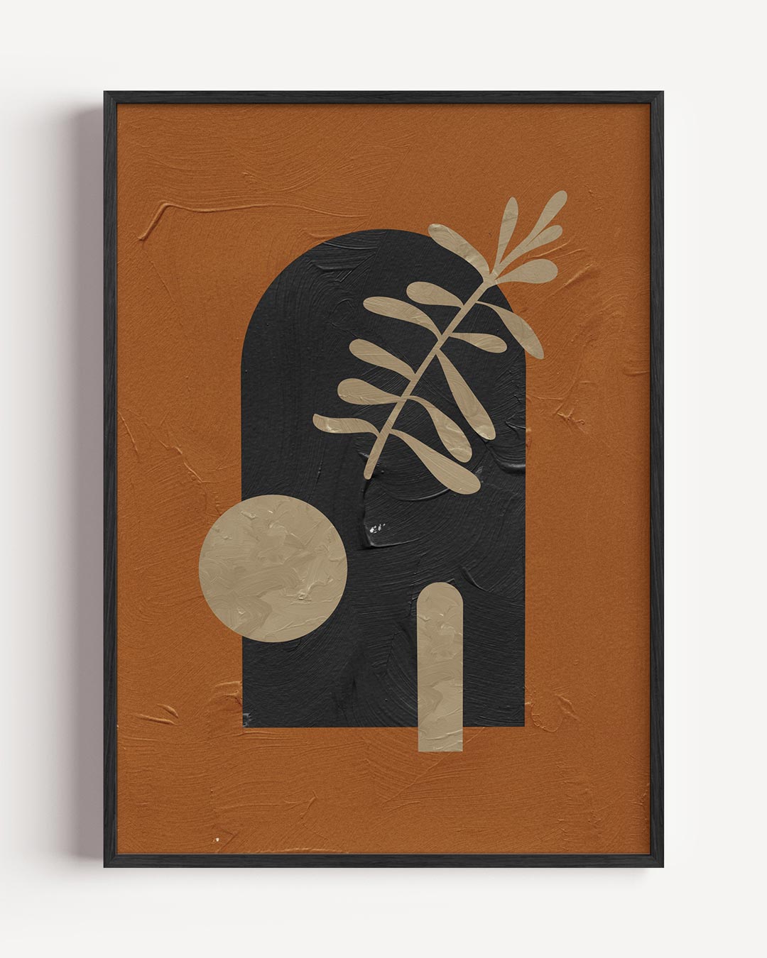Moderne Abstracte Kunstposter – abstracte portret poster als wanddecoratie