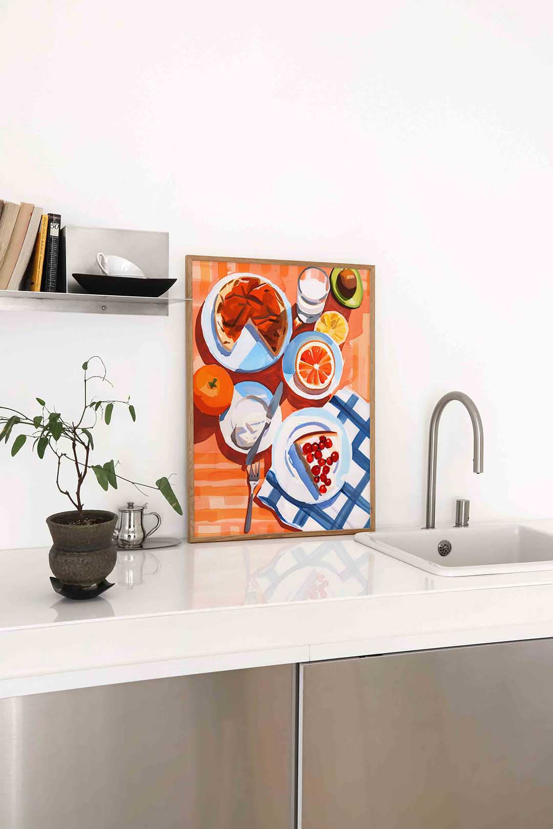 Ontbijt met fruit – staande keuken wanddecoratie van WallArtistic