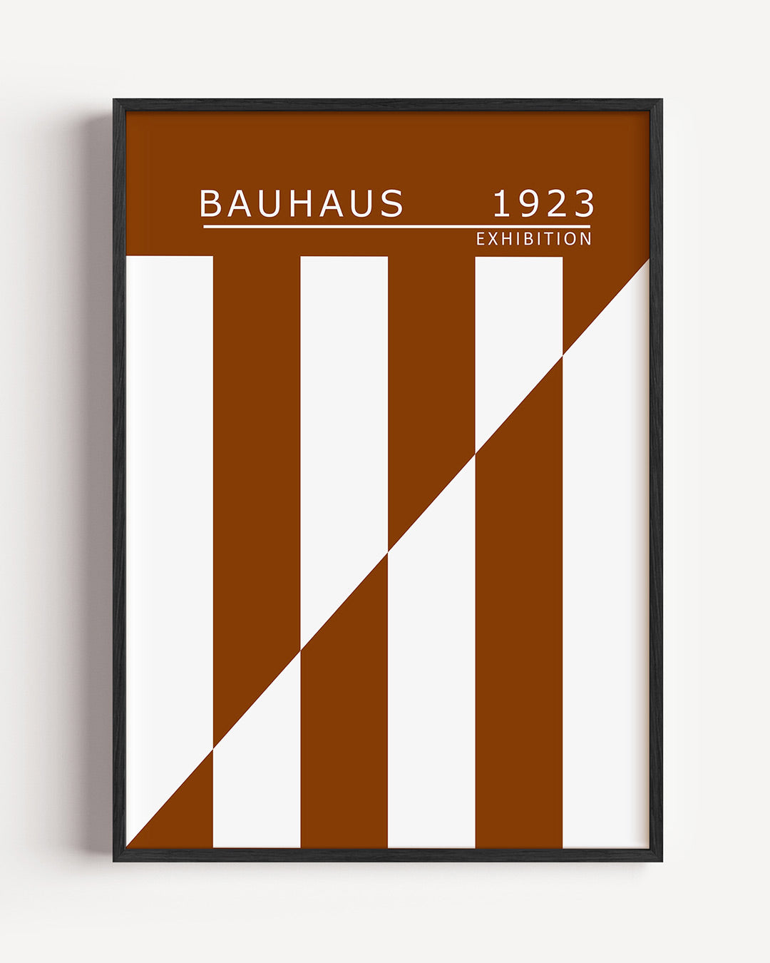 Lijnen en vlakken – staande Bauhaus poster als wanddecoratie