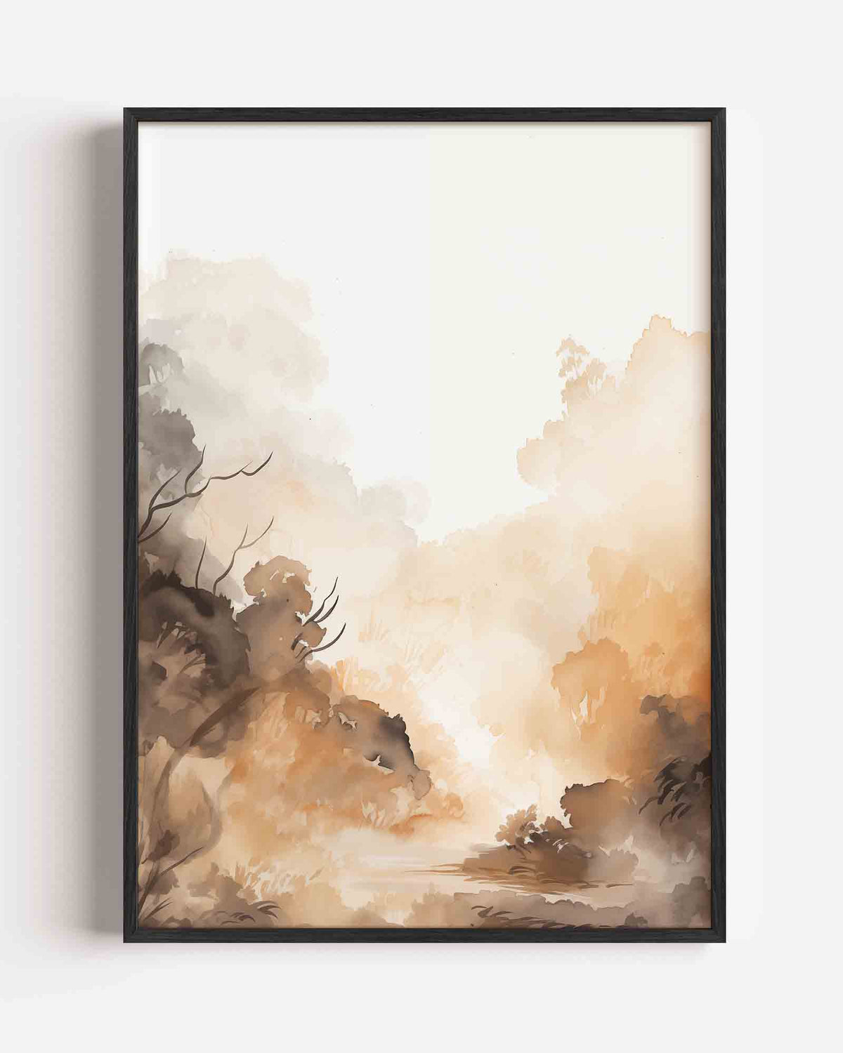 Landschap met bomen – natuur portret poster als wanddecoratie